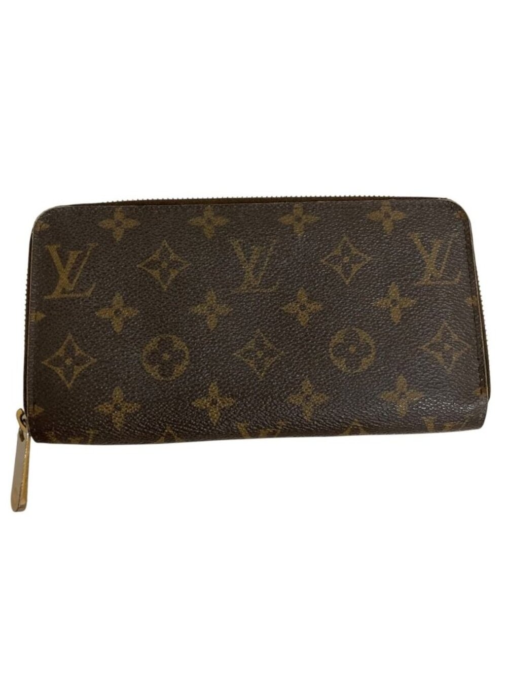 Louis Vuitton Monogram Zippy Wallet Zip Around Brown